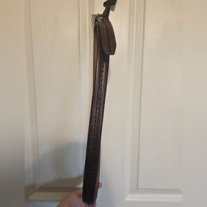 Bill Blass Nwt Leather Woven Belt Size 44